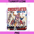 Funny Founding Fathers PNG, Basketball Undefeated America 250th PNG