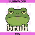 Funny Frog Bruh Meme PNG, Humor Animal Lover PNG