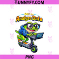 Funny Frog Computer Nerd Off To Analyze Data PNG, Programmer PNG