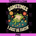 Funny Frog Fart Joke Cute PNG, Cottagecore Animal Humor PNG