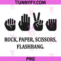 Rock Paper Scissors Flash PNG, Sign Funny PNG