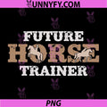 Funny Future Horse Trainer PNG, Riding Horse Silhouette PNG