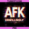 Funny Gamer PNG, AFK Unwillingly PNG
