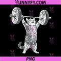 Funny Gym Cat Lifting PNG, Kitten Deadlift Workout Meme Cat PNG
