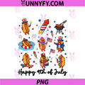 Funny Happy 4th Of July PNG, Patriotic Hot-Dog BBQ PNG