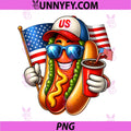 Funny Hotdog US Flag PNG, Meme Patriotic PNG