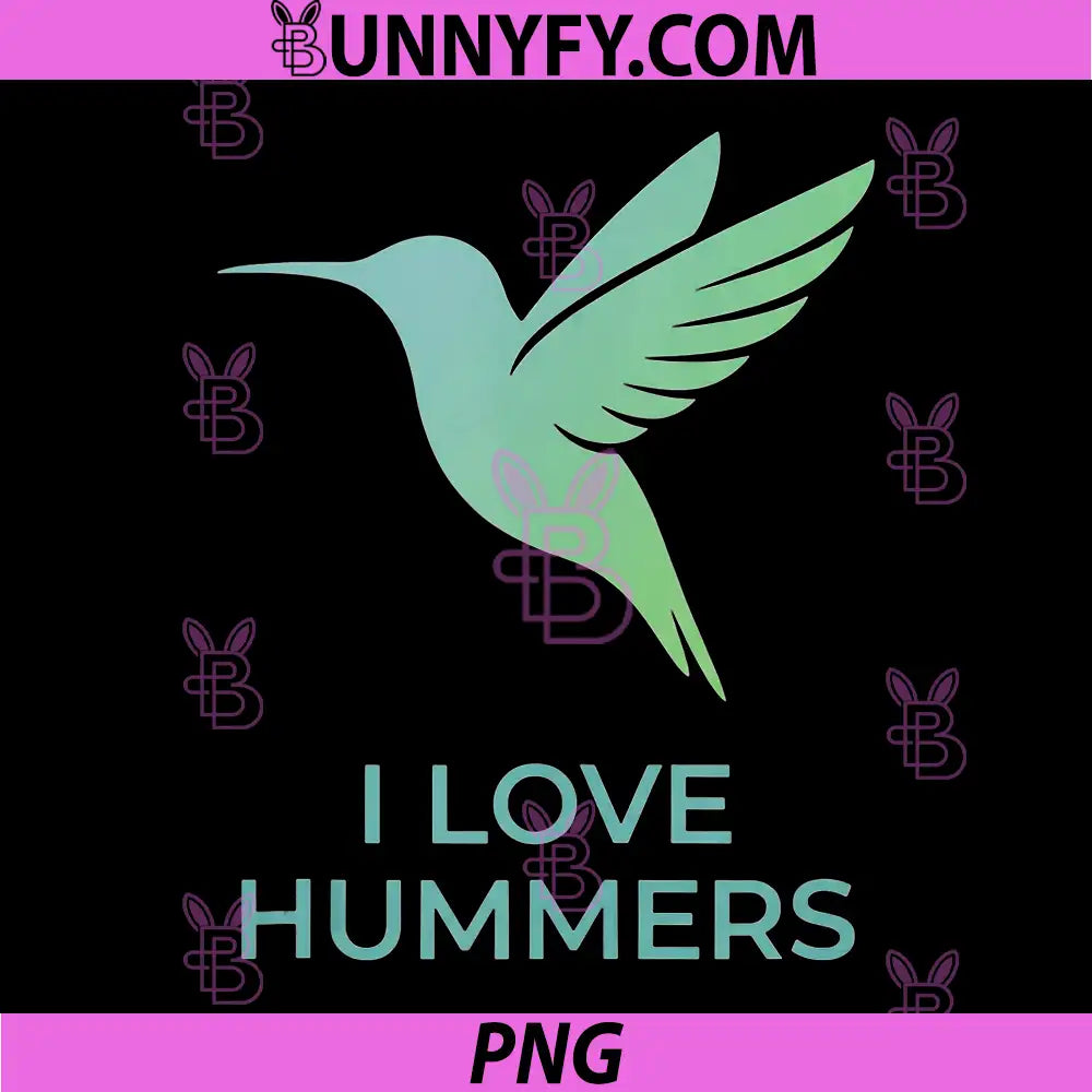 Funny Humor Minimalist Style Art PNG, I Love Hummers PNG