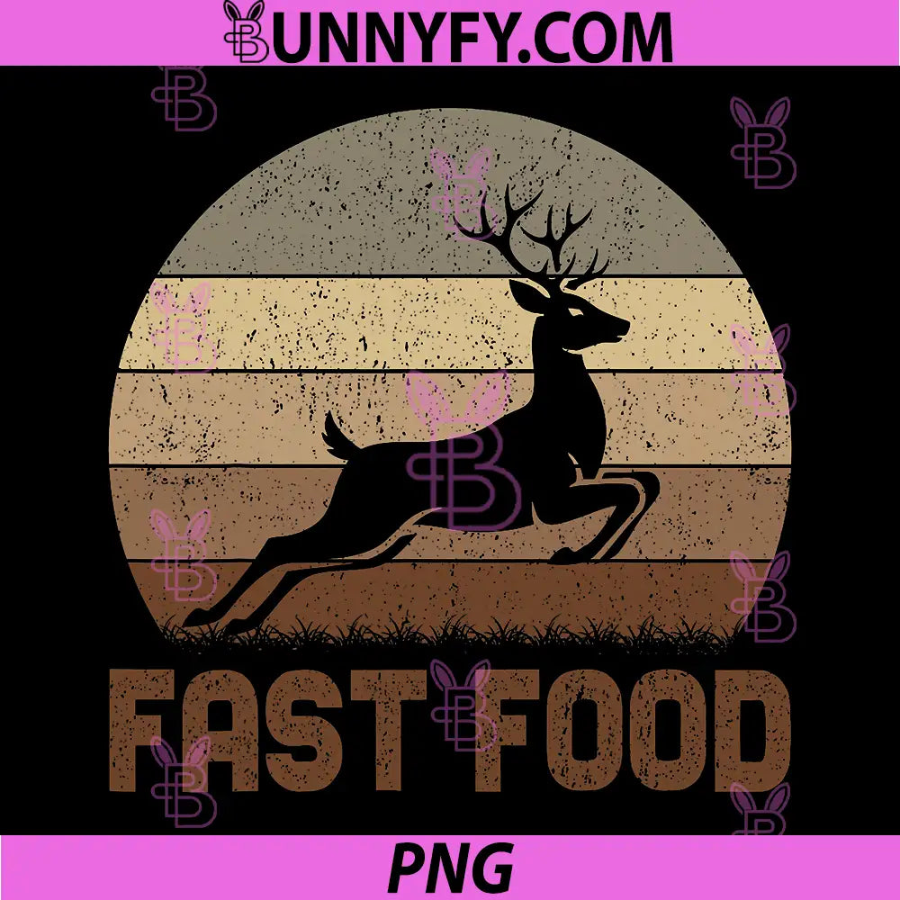 Funny Hunting Pun PNG, Fast Food PNG