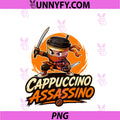 Funny Italian Brainrot Cappuccino Assassino PNG, Brainrot Meme PNG