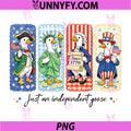 Just an Independent Goose PNG, 4th of July Red White Blue PNG