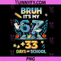 6 7 Bruh Its My 67 33 Days of School PNG, 100th Day PNG