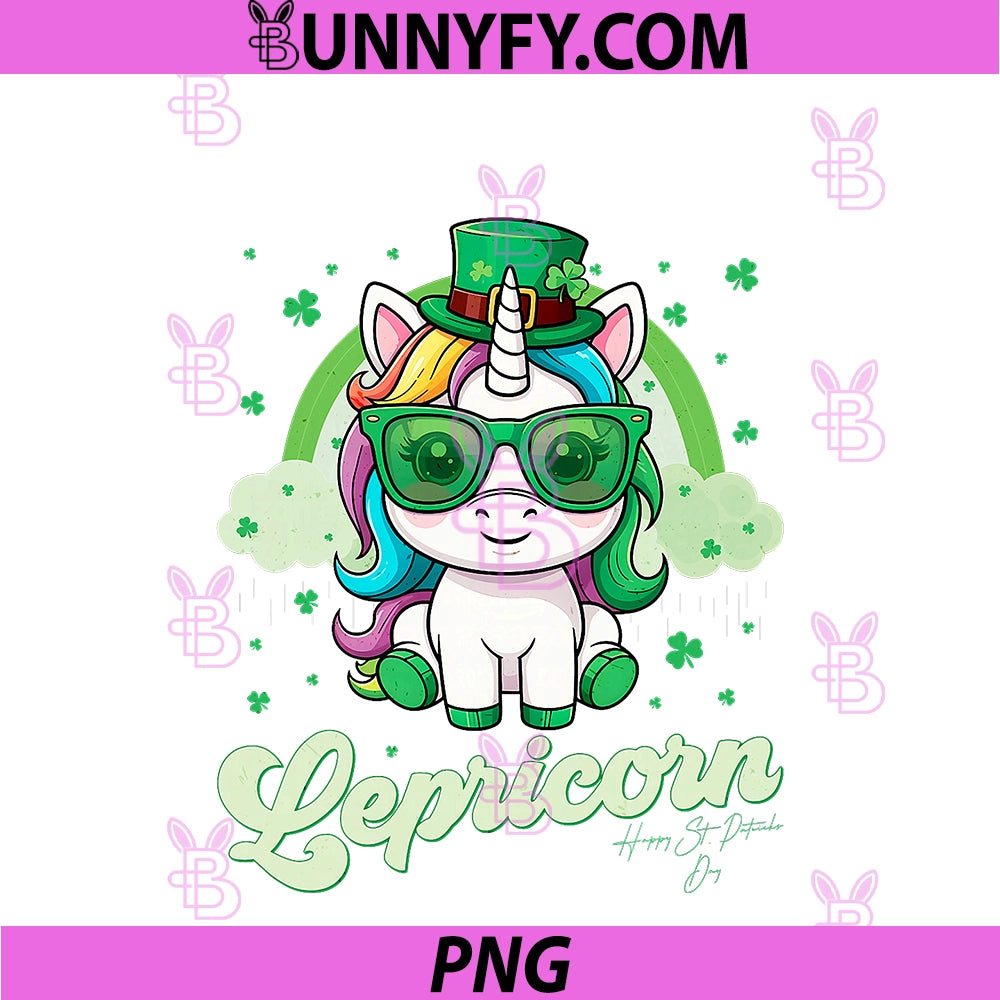 Funny Lepricorn Unicorn PNG, Happy St Patricks Day PNG