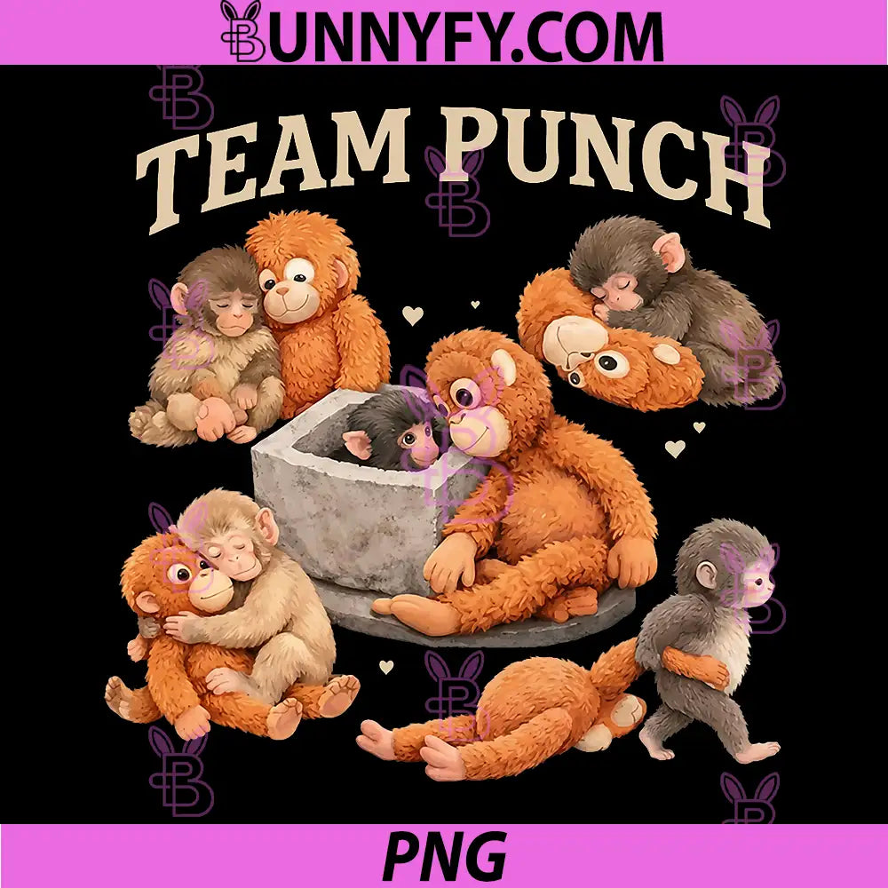Funny Monkey PNG, Team Punch PNG