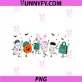 Funny Nurse Doodles PNG, Halloween Ghost Bandage Sthetoscope PNG