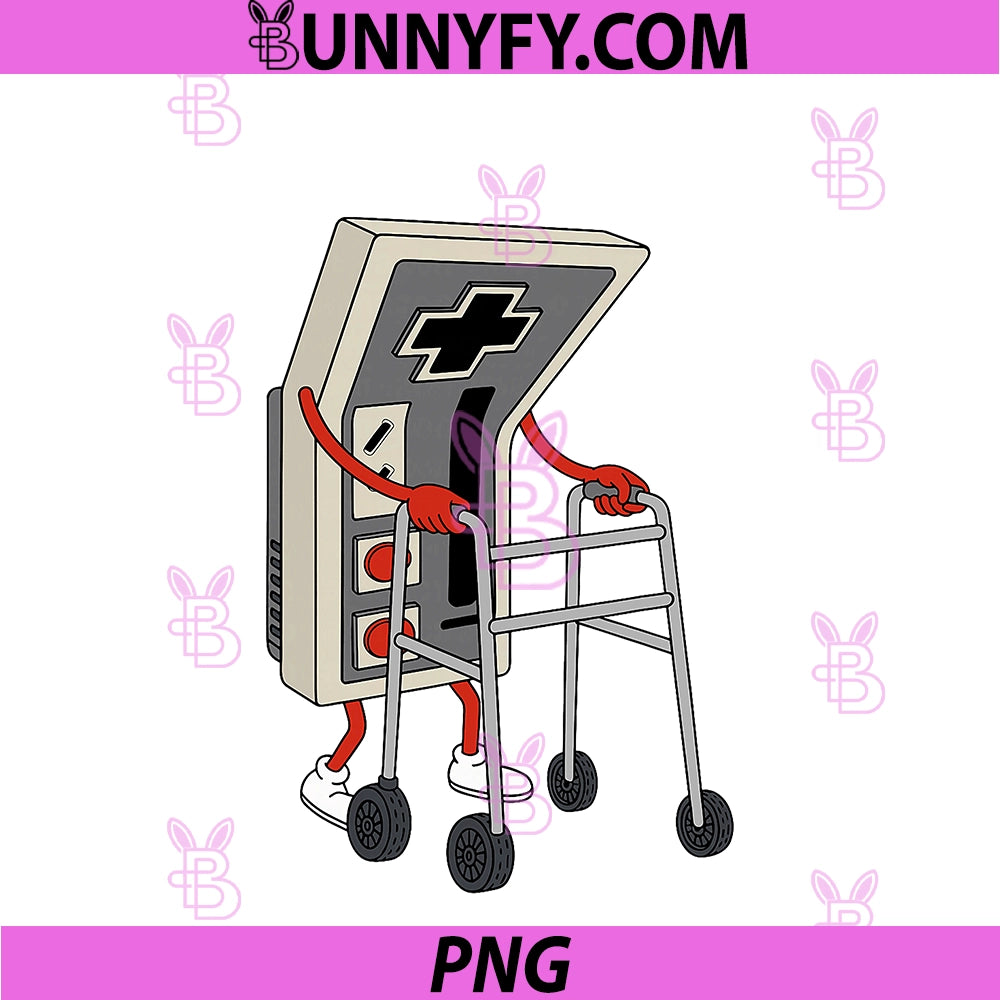 Funny Old Gamer Gaming Retro 80s 90s Video PNG, Game Old Gamer PNG