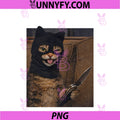 Funny Option Cat With Pocket Knife PNG, Funny Cat Art Meme PNG