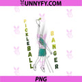 Funny Pickleball Banger PNG, Power Hitter Silhouette PNG