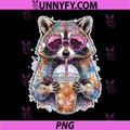 Raccoon Drinking Iced Coffee PNG, Trash Panda Graphic PNG