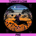 Funny Dachshund PNG, Vintage Sunset Jumping Wiener Dog PNG