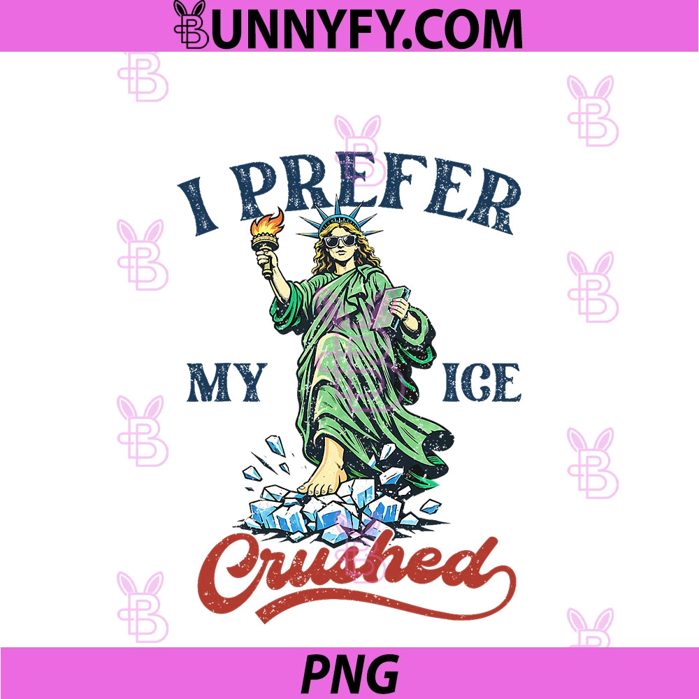 Funny Retro I Like My ICE Crushed PNG, Resist ICE Chinga La Migra PNG