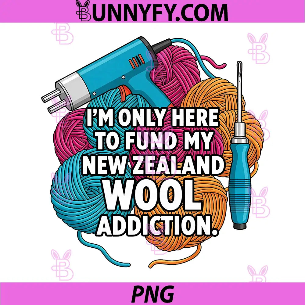 Funny Rug Tufting Gun PNG, New Zealand Wool Addiction PNG