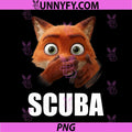 Funny Scuba PNG, Dance Meme Fox Scuba BrainRot PNG