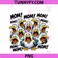 Funny Seagull Mom PNG, Mother's Day Bird Animal Mother Bird PNG