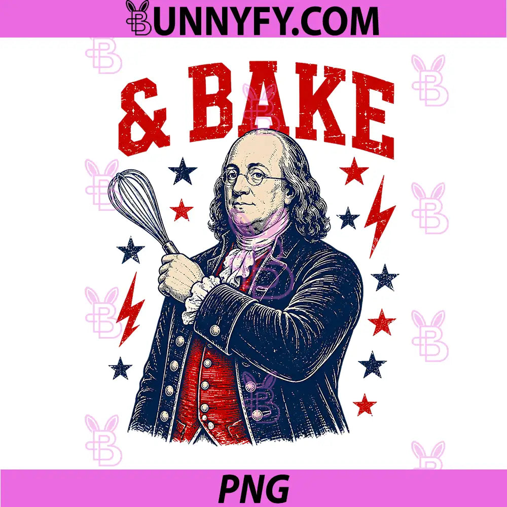 Funny Shake and Bake PNG, 4th of July Couple Matching PNG