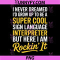 Funny Sign Language Art PNG, ASL Interpreter PNG