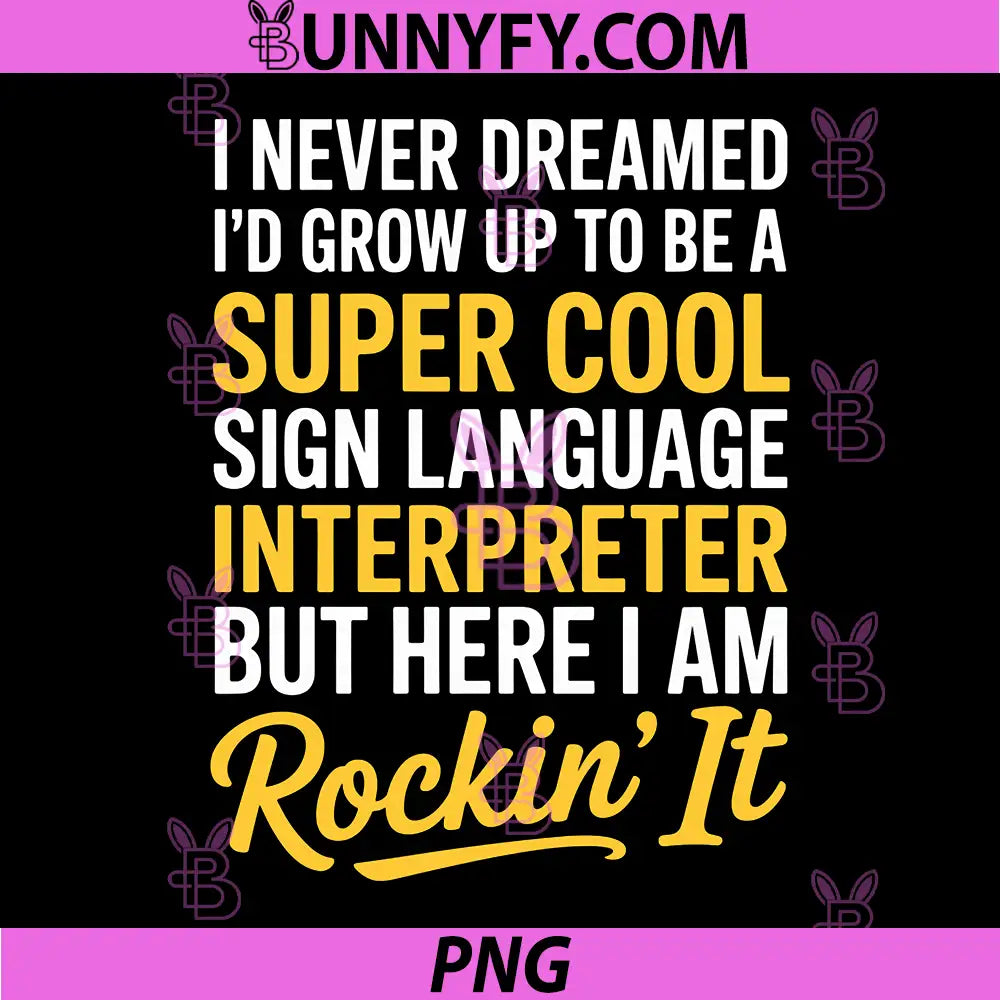 Funny Sign Language Art PNG, ASL Interpreter PNG