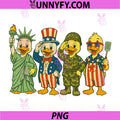 Funny Silly Goose 4th of July PNG, USA 250th American Flag PNG
