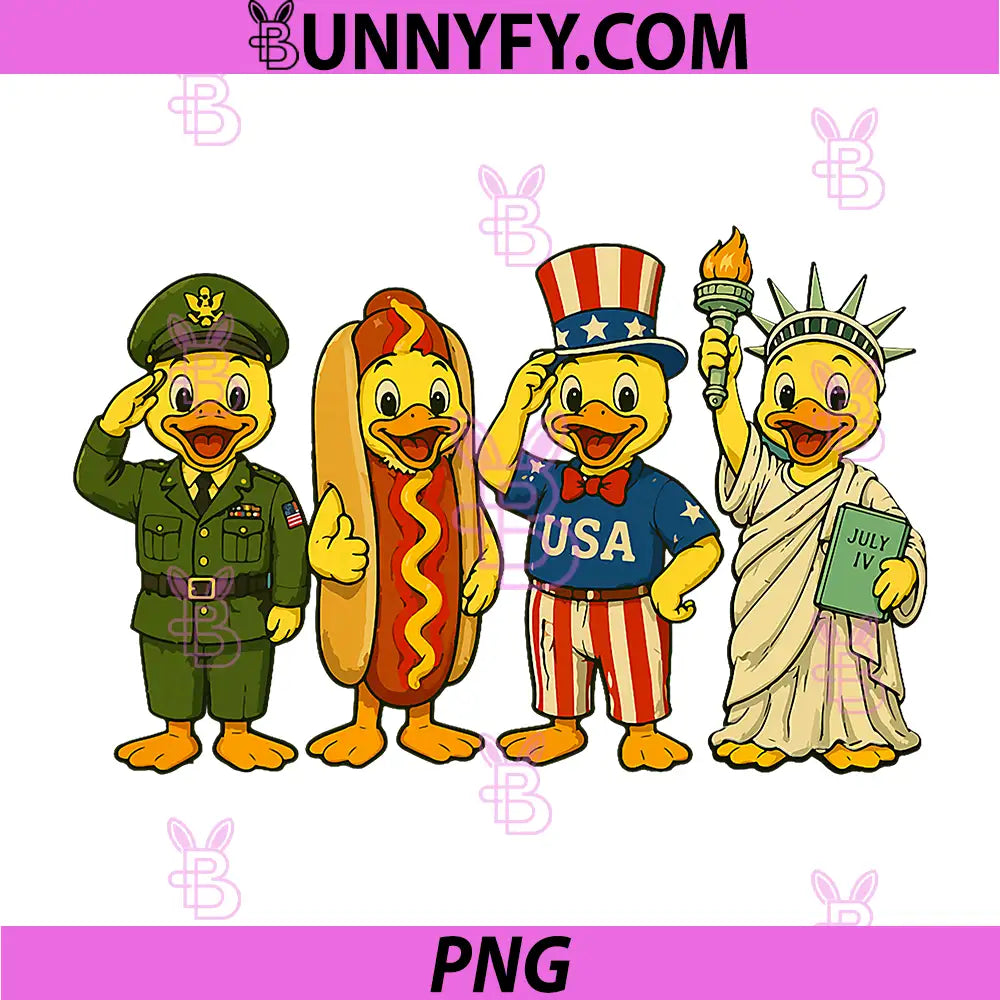 Funny Silly Goose 4th of July USA PNG, 250th American Flag PNG