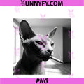 Funny Smoking Cat, Cigarette Kitty Gen Z Meme PNG, Pet Cat Lover PNG