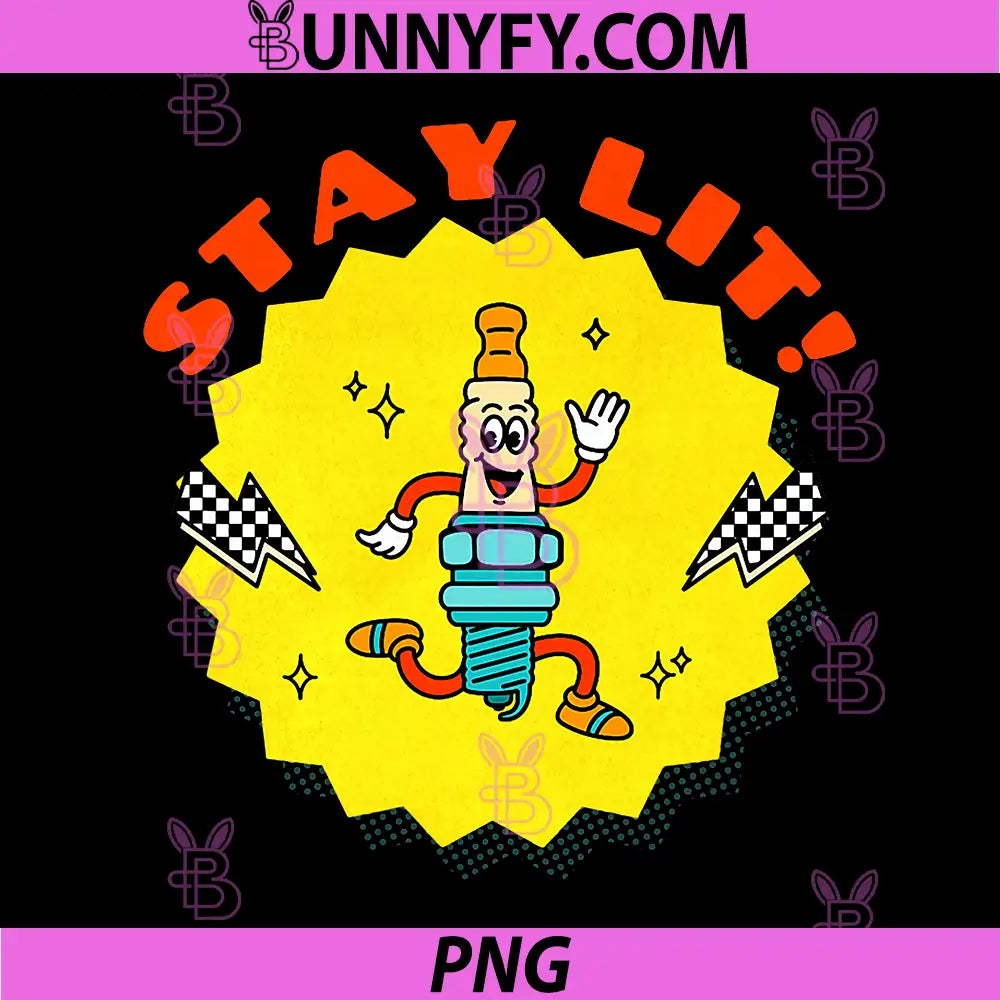 Funny Stay Lit PNG, Spark Plug PNG