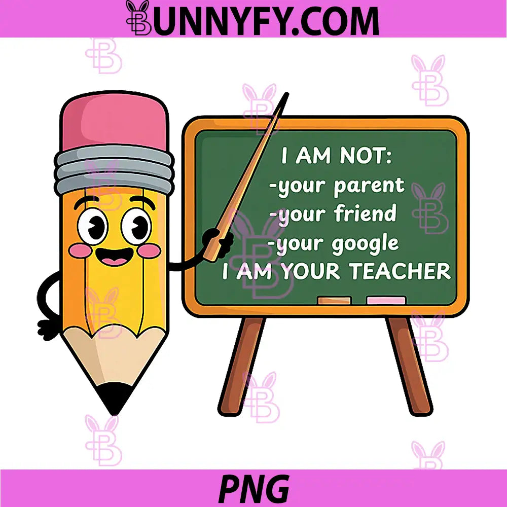 Funny Teacher PNG, I Am Not Your Parent Teacher PNG