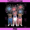 Funny Three Pitbull Dog PNG, USA Flag 4th of July PNG