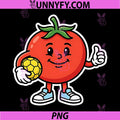 Funny Tomato Soccer Player PNG, Cute Sports Character PNG