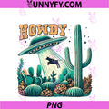 Funny UFO Cow Abduction PNG, Retro Alien Conspiracy Sci Fi 80s PNG