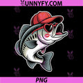 Funny Valentine PNG, Fishing Bass Heart Sunglasses PNG