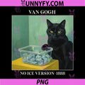 Van Gogh No Ice Version PNG, Cat Meme Graphic PNG