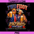 Funny Washington Trump Drinking Beer PNG, Two Fiddy 2 Fiddy PNG