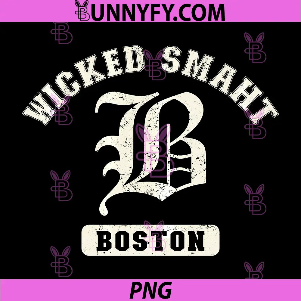 Funny Wicked Smaht PNG, Boston Massachusetts PNG
