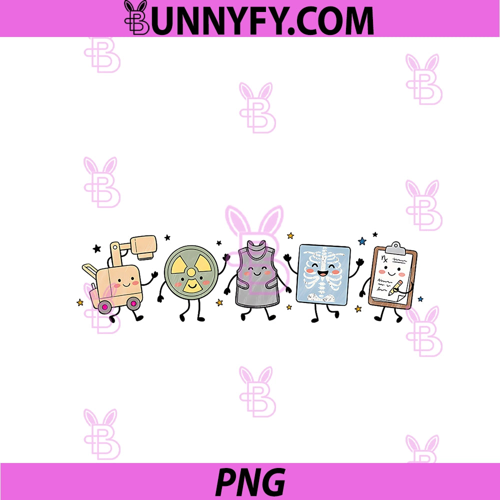 Funny X Ray Tech Radiology PNG, Tech Kawaii Medical Imaging Crew PNG