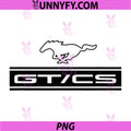 GT CS Logo PNG, Running Horse Muscle Car Design PNG