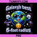 Galaxys Best 6 Foot Radius PNG, Earth Medal Badge PNG