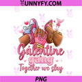 Galentine Gang Black Women High Heels PNG, Sneakers Nails Graphic PNG