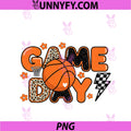 Game Day Basketball Girls PNG, Stylish Hoop Lightning Floral PNG