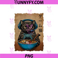 Gamer Cat PNG, Funny Teen Boys Gifts Japanese Ramen Cat Gaming PNG