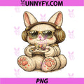 Gamer Video Bunny PNG, Bunny Fun Game PNG