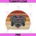 Gamer Heart PNG, Valentines Day Video Games PNG